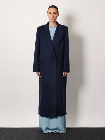 Albania 1234 max mara sfilata virgin wool and cashmere coat thumbnail