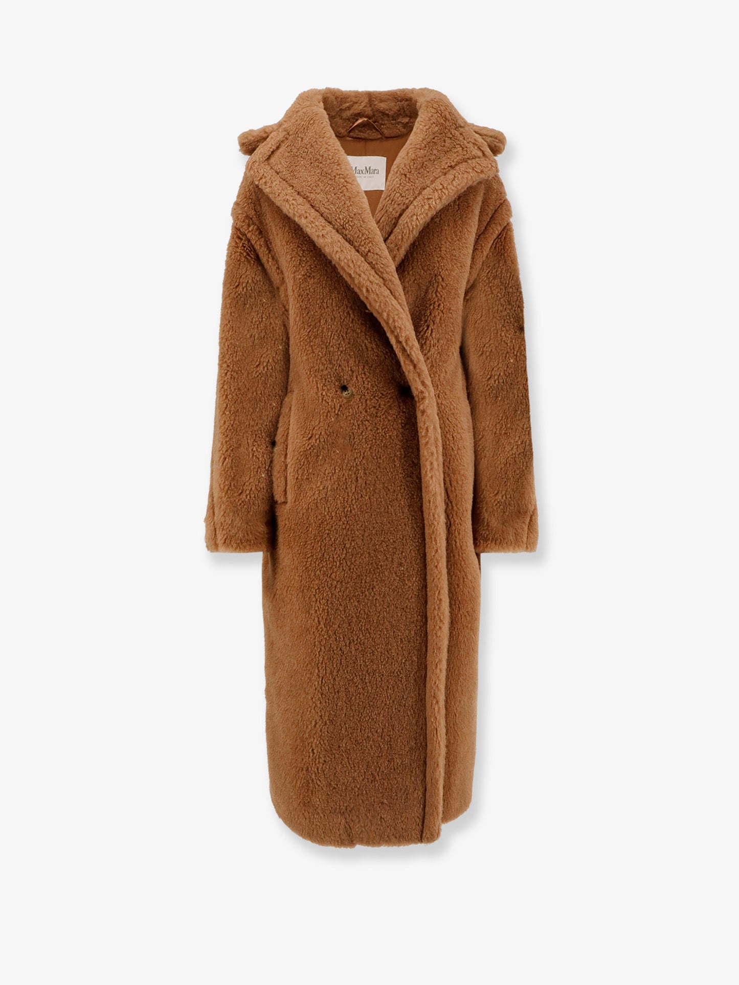 Teddy camel hair and silk coat