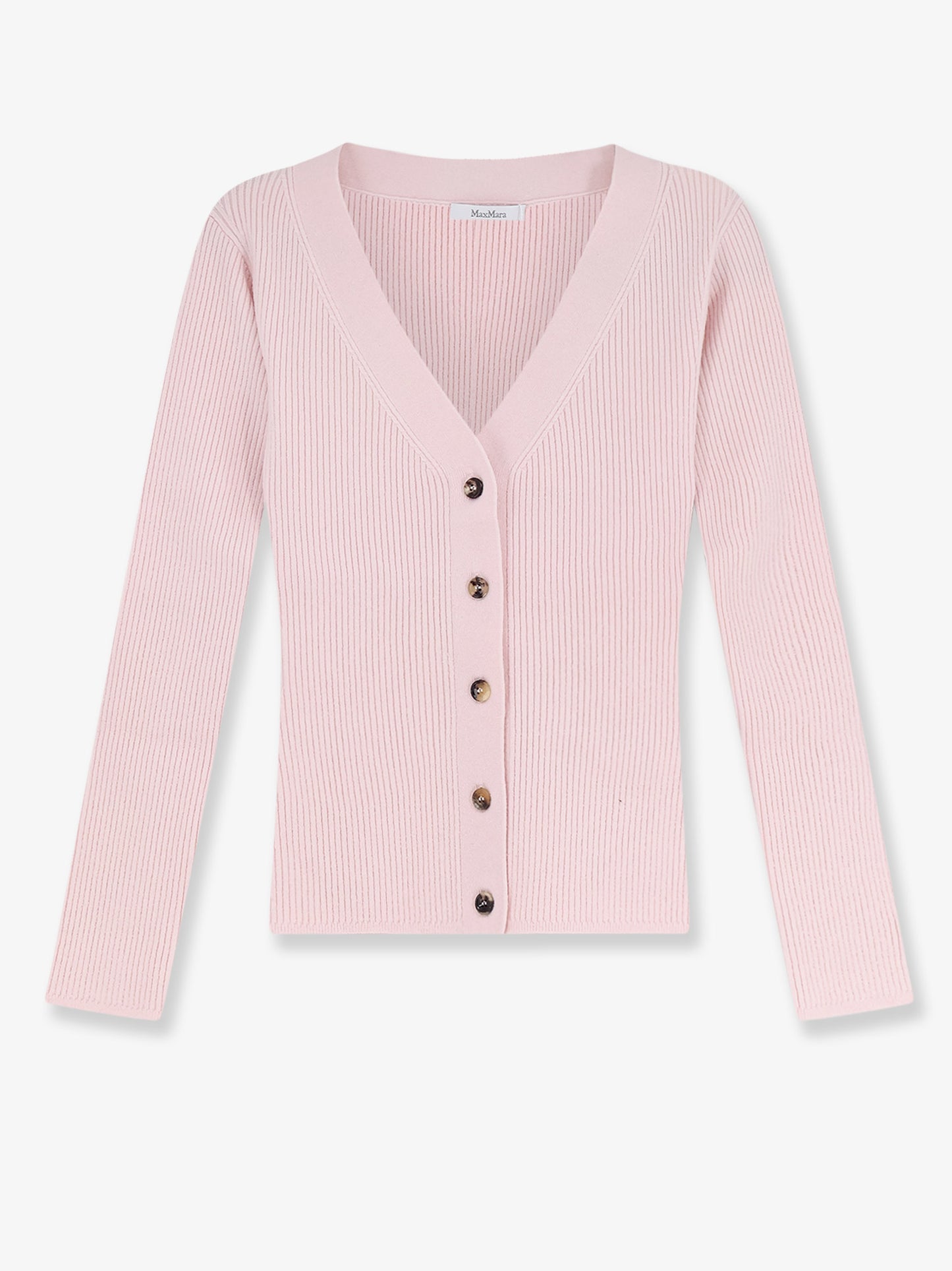 Mxmgioiosa ribbed wool and cashmer ecardigan