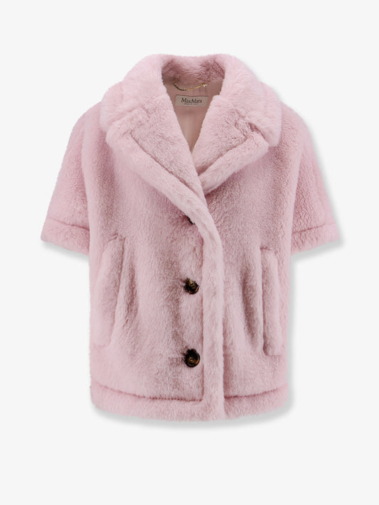 Mxacorvino1 alpaca and virgin wool fur cape