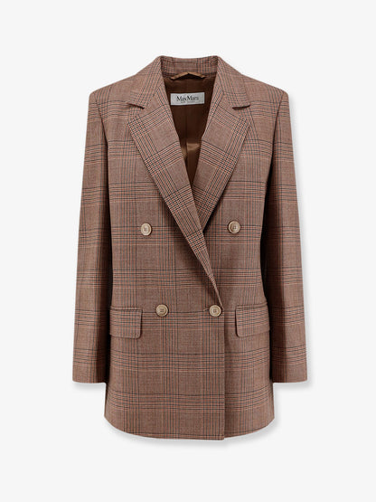 MXMastrale Wool Blazer with Prince of Wales Pattern thumbnail