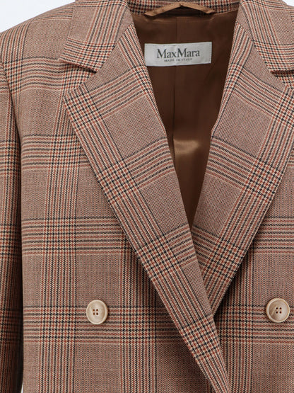 MXMastrale Wool Blazer with Prince of Wales Pattern thumbnail