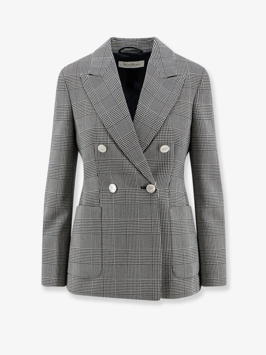 Mxmaccordo double-breasted virgin wool blazer
