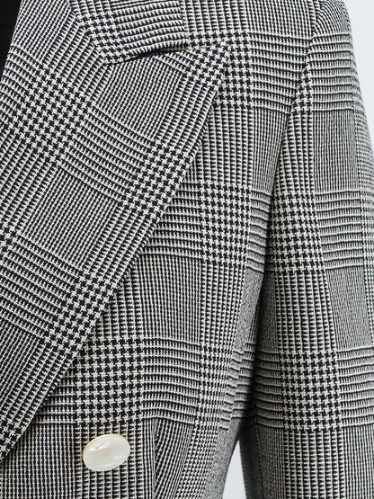 Mxmaccordo double-breasted virgin wool blazer thumbnail