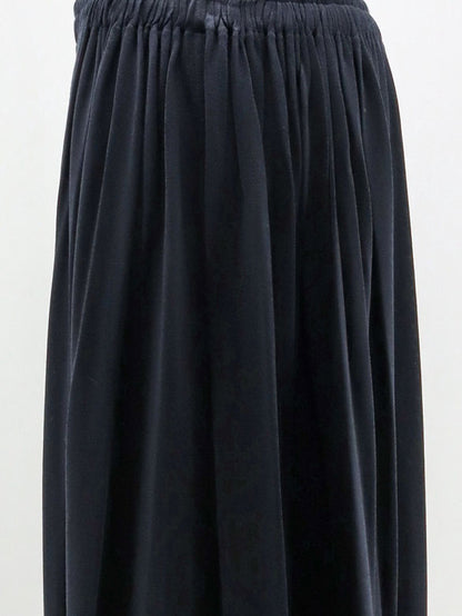 MXMLivrea pleated jersey long skirt thumbnail