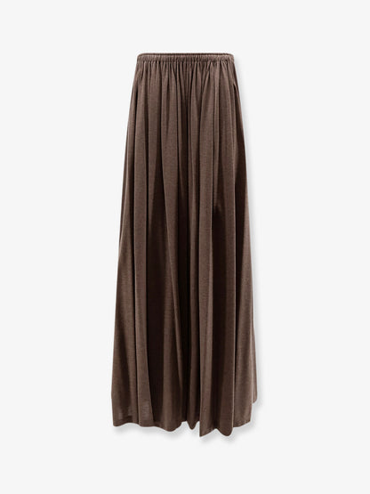 MXMLivrea pleated jersey long skirt thumbnail