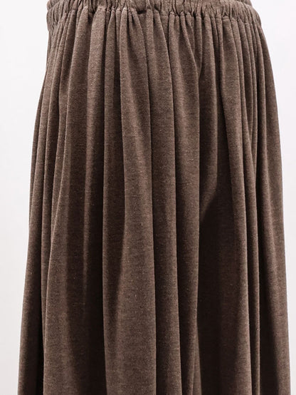MXMLivrea pleated jersey long skirt thumbnail