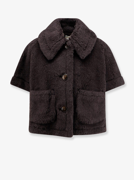 Newterzo1 alpaca, virgin wool and silk coat