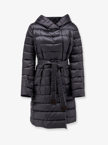 Novef The Cube long down jacket with belt thumbnail