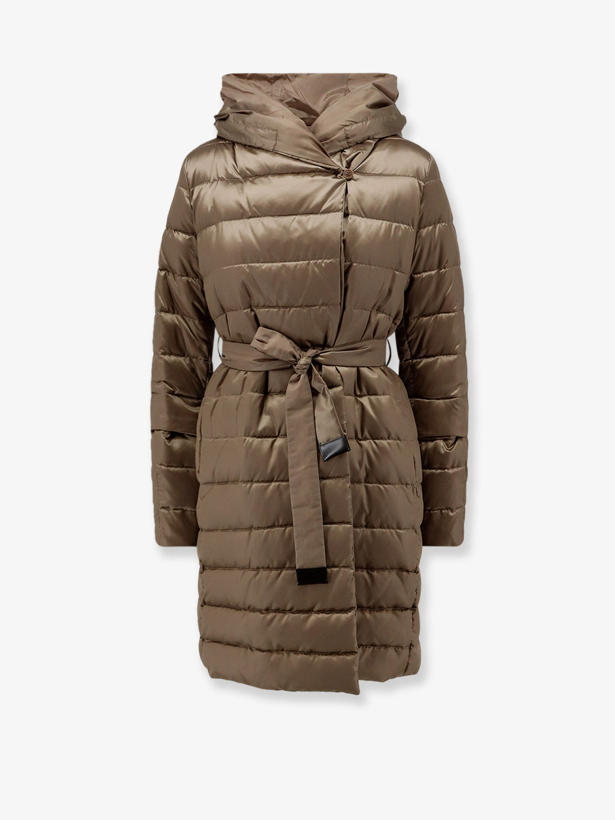 Novef reversible water-repellent satin down jacket