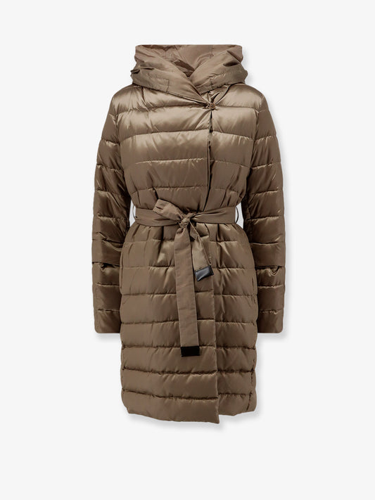 Novef reversible water-repellent satin down jacket