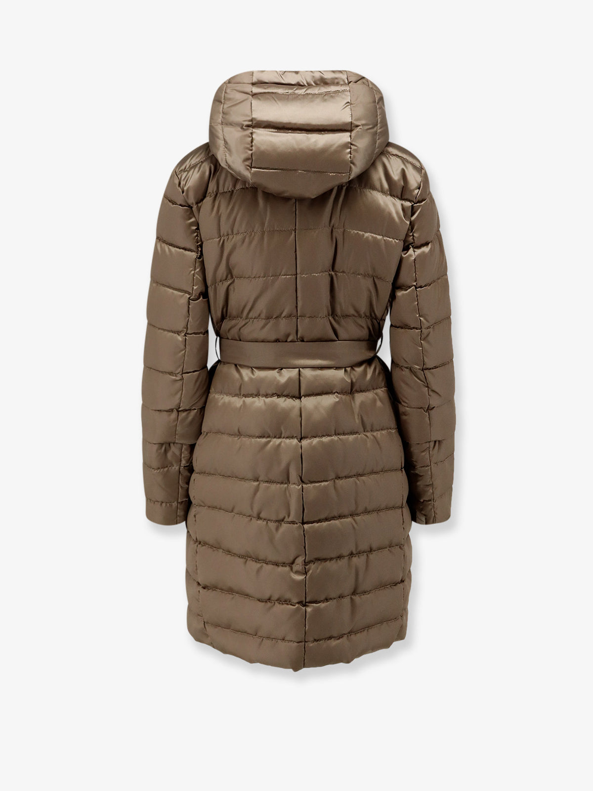 Novef reversible water-repellent satin down jacket