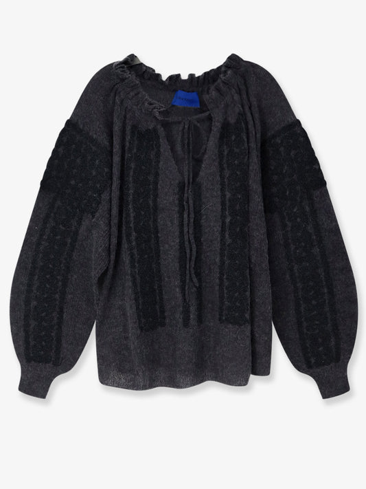Maglia Appi in lana e alpaca con motivo floreale