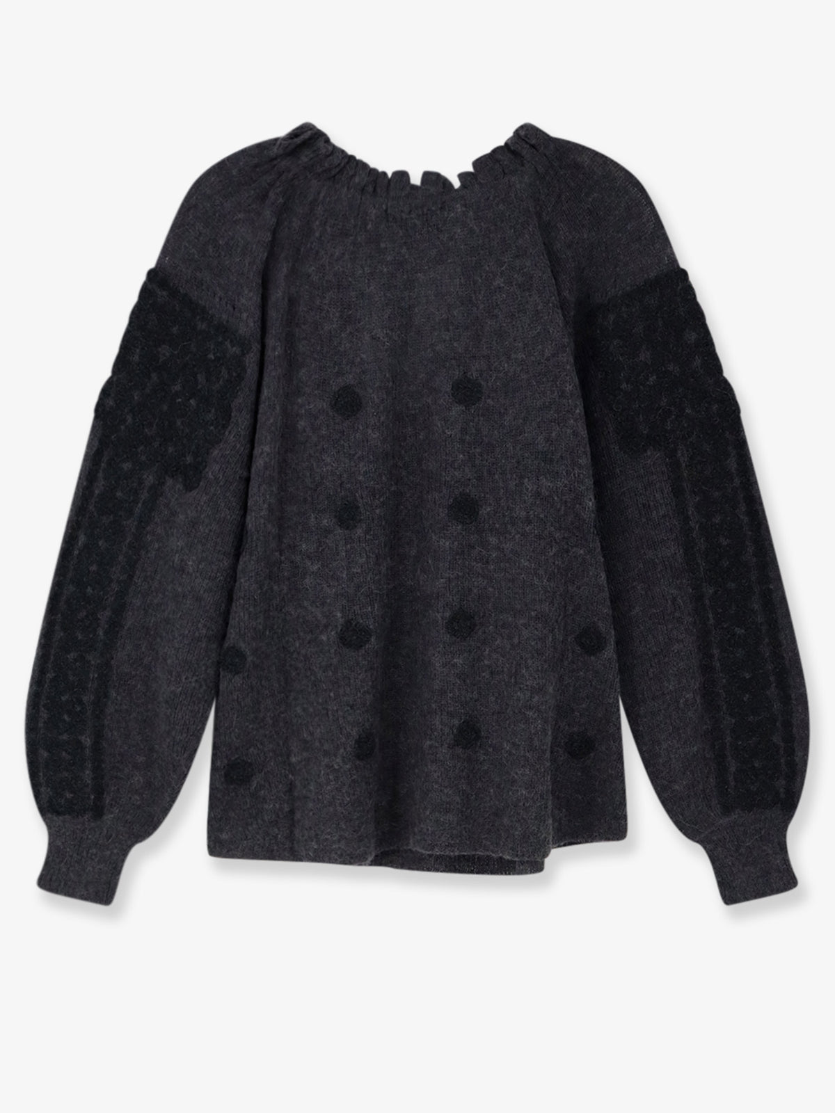 Maglia Appi in lana e alpaca con motivo floreale