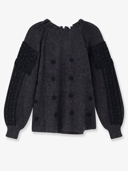 Maglia Appi in lana e alpaca con motivo floreale thumbnail