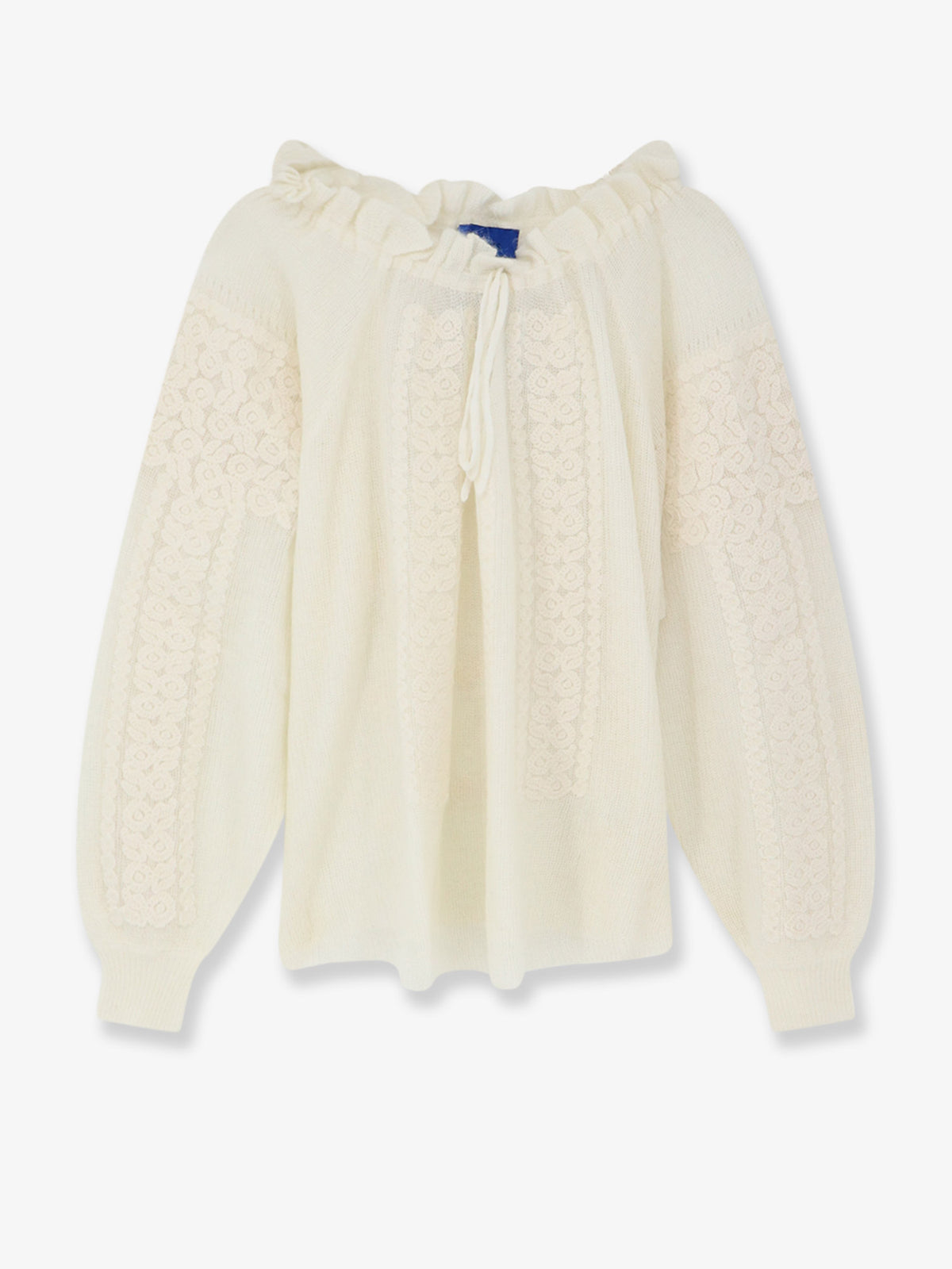 Maglia Appi in lana e alpaca con motivo floreale