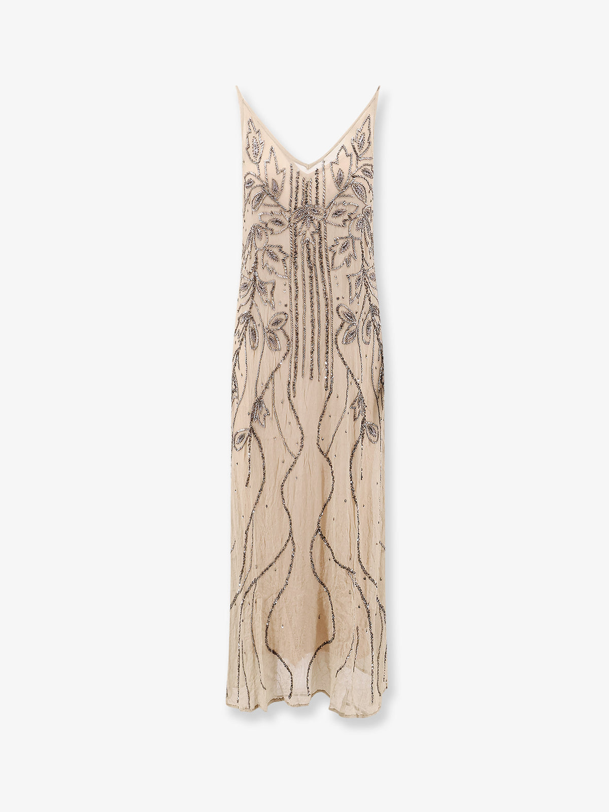 Breny viscose dress with sequins and rhinestones