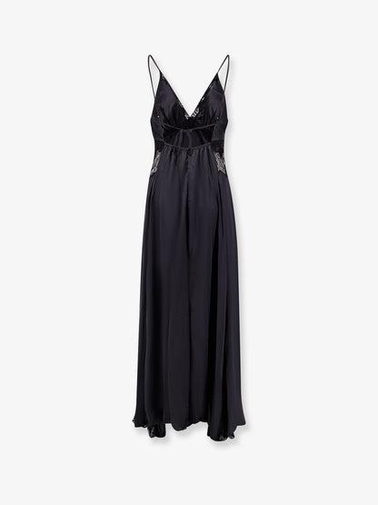 Vestito Cecile in viscosa con inserti in pizzo thumbnail
