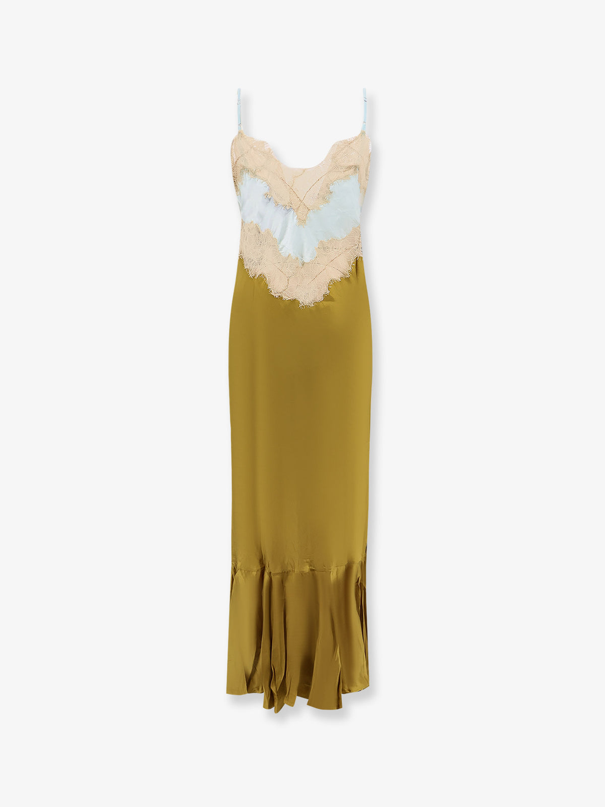 Fina viscose dress with lace profile