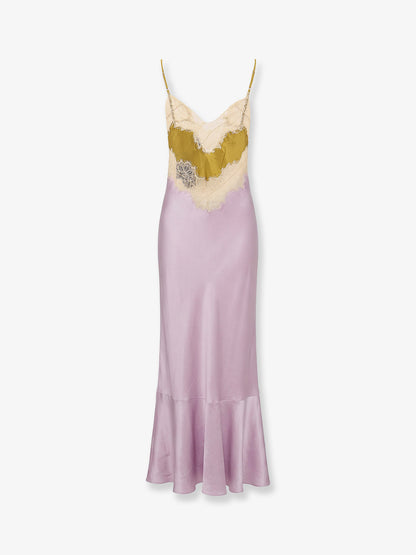 Fina viscose dress with lace profile thumbnail