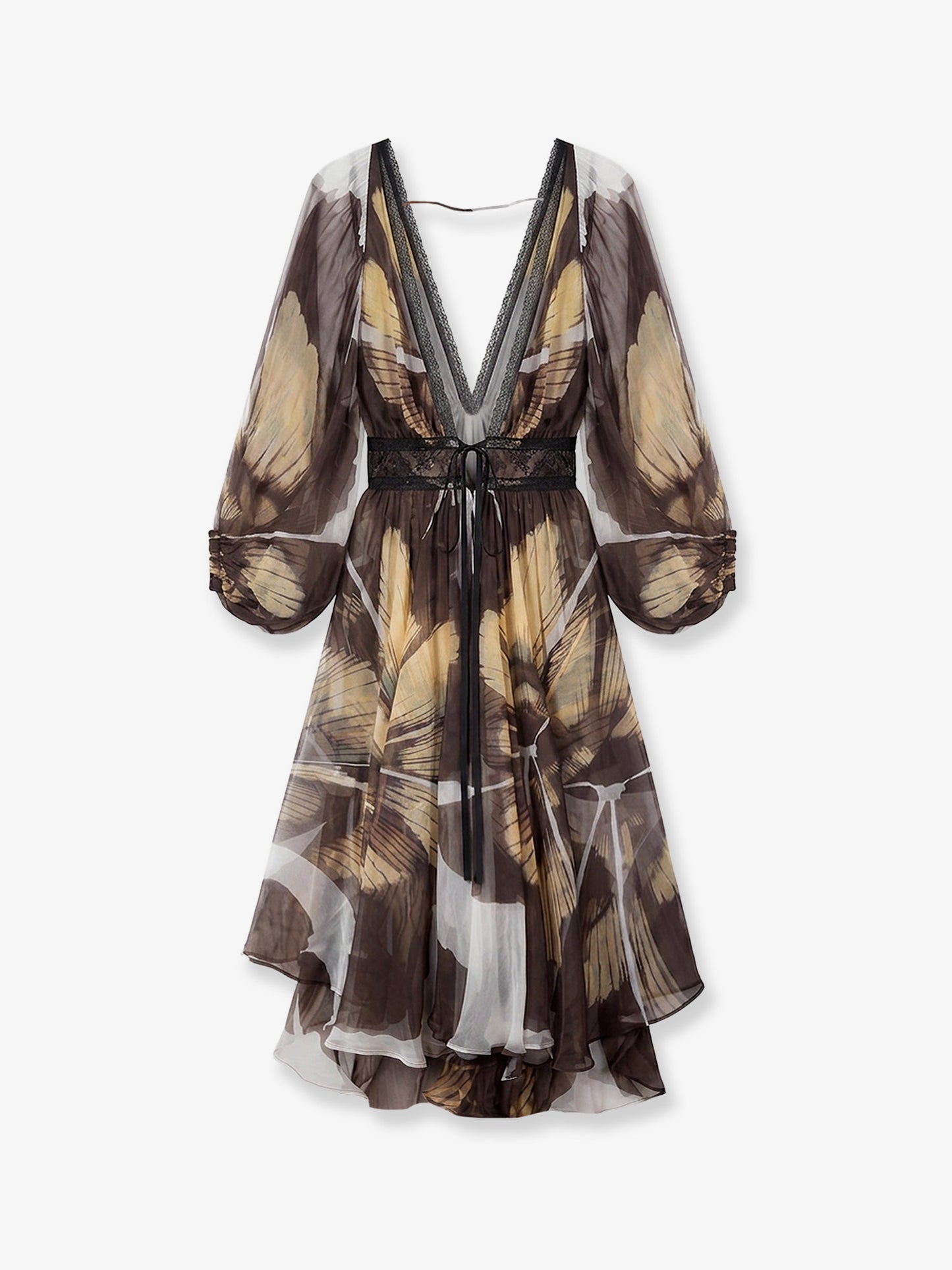 Pucha viscose dress with all-over print