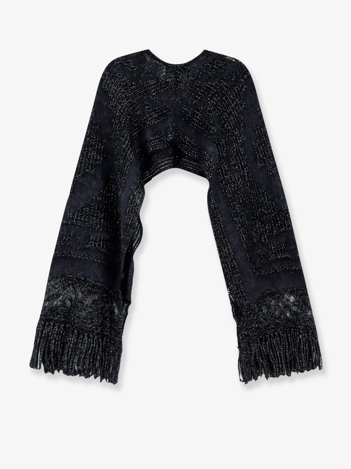 Royce wool and mohair blend cape