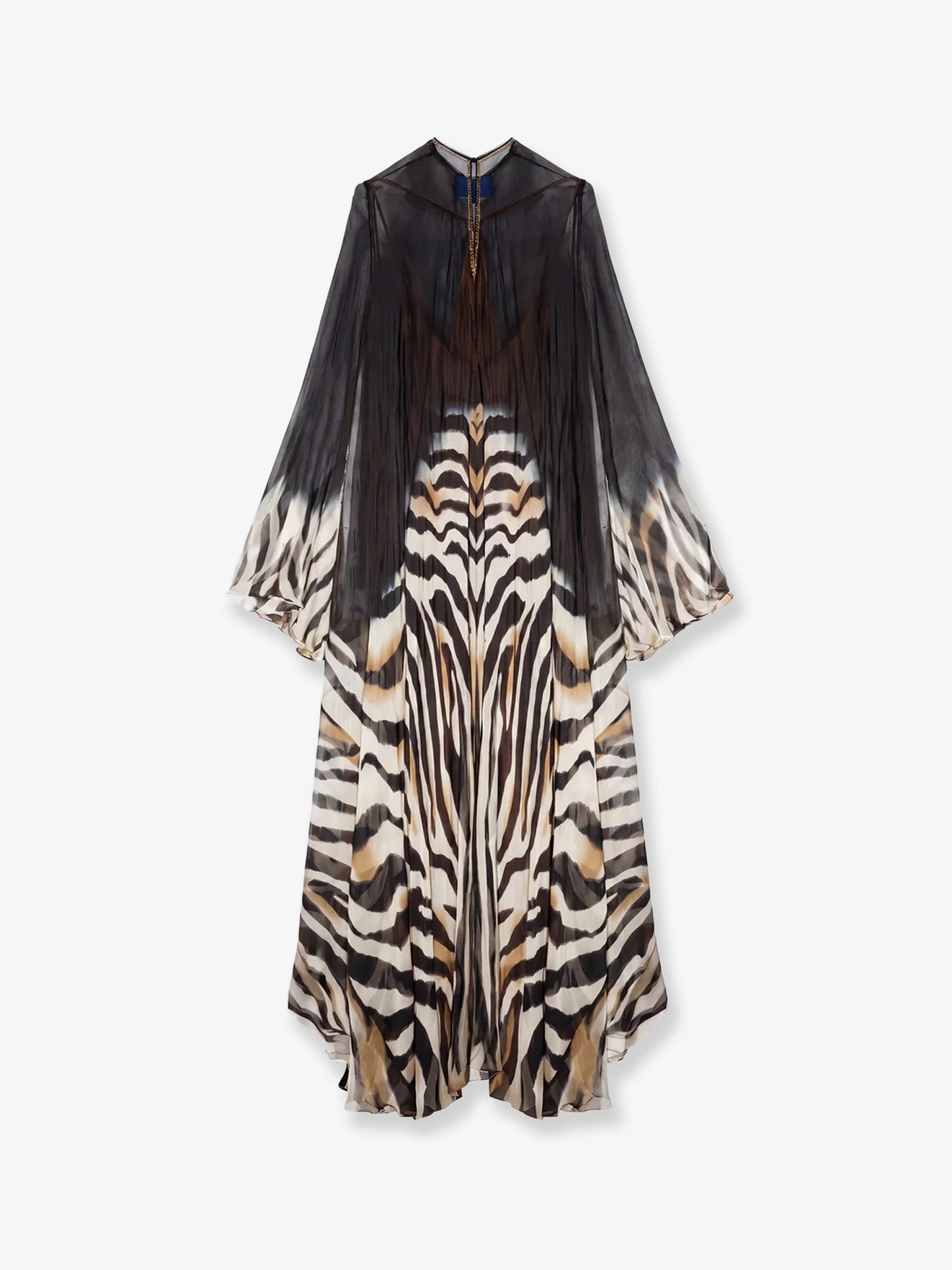 Sisters viscose and chiffon long dress