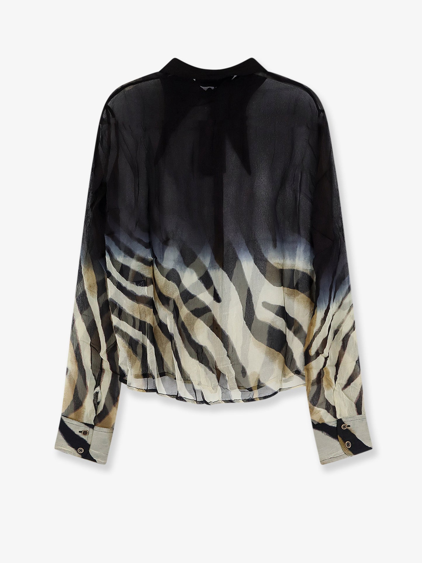 Viscose shirt with zebra print