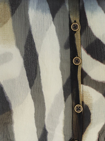 Viscose shirt with zebra print thumbnail