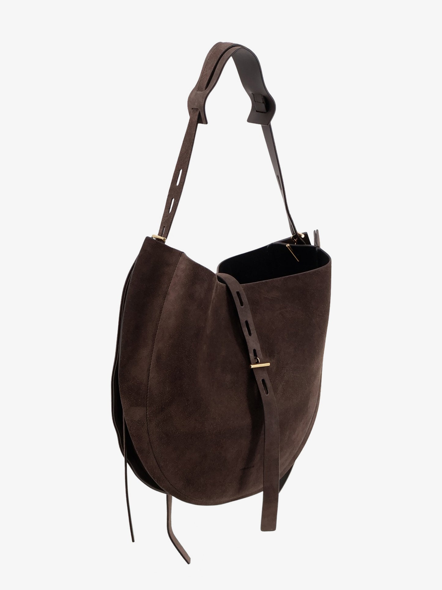 Borsa a tracolla in suede