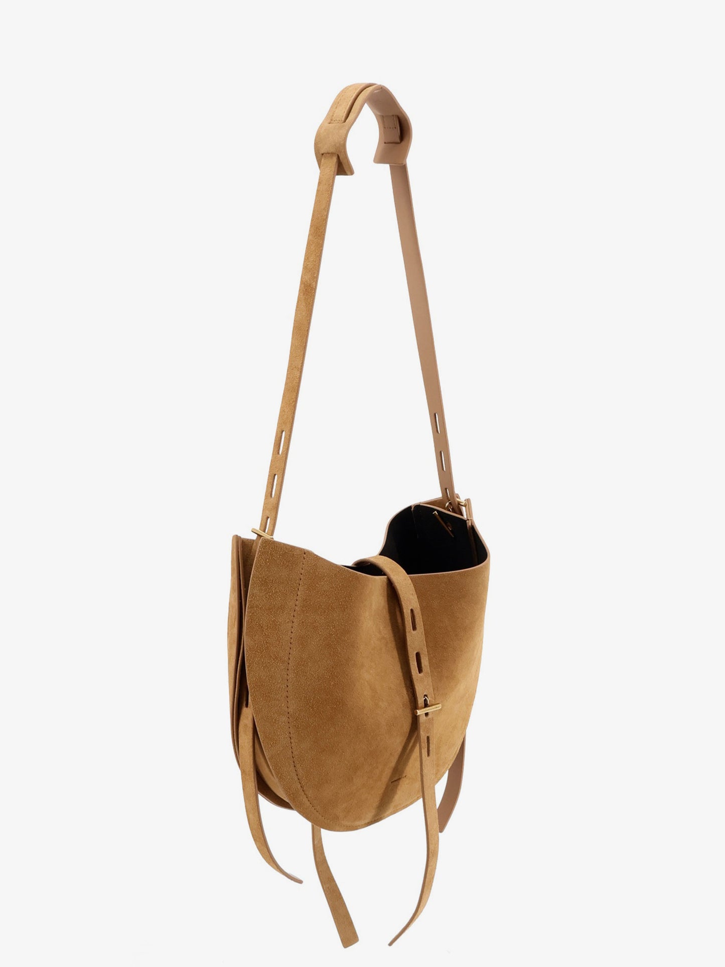 Suede crossbody bag