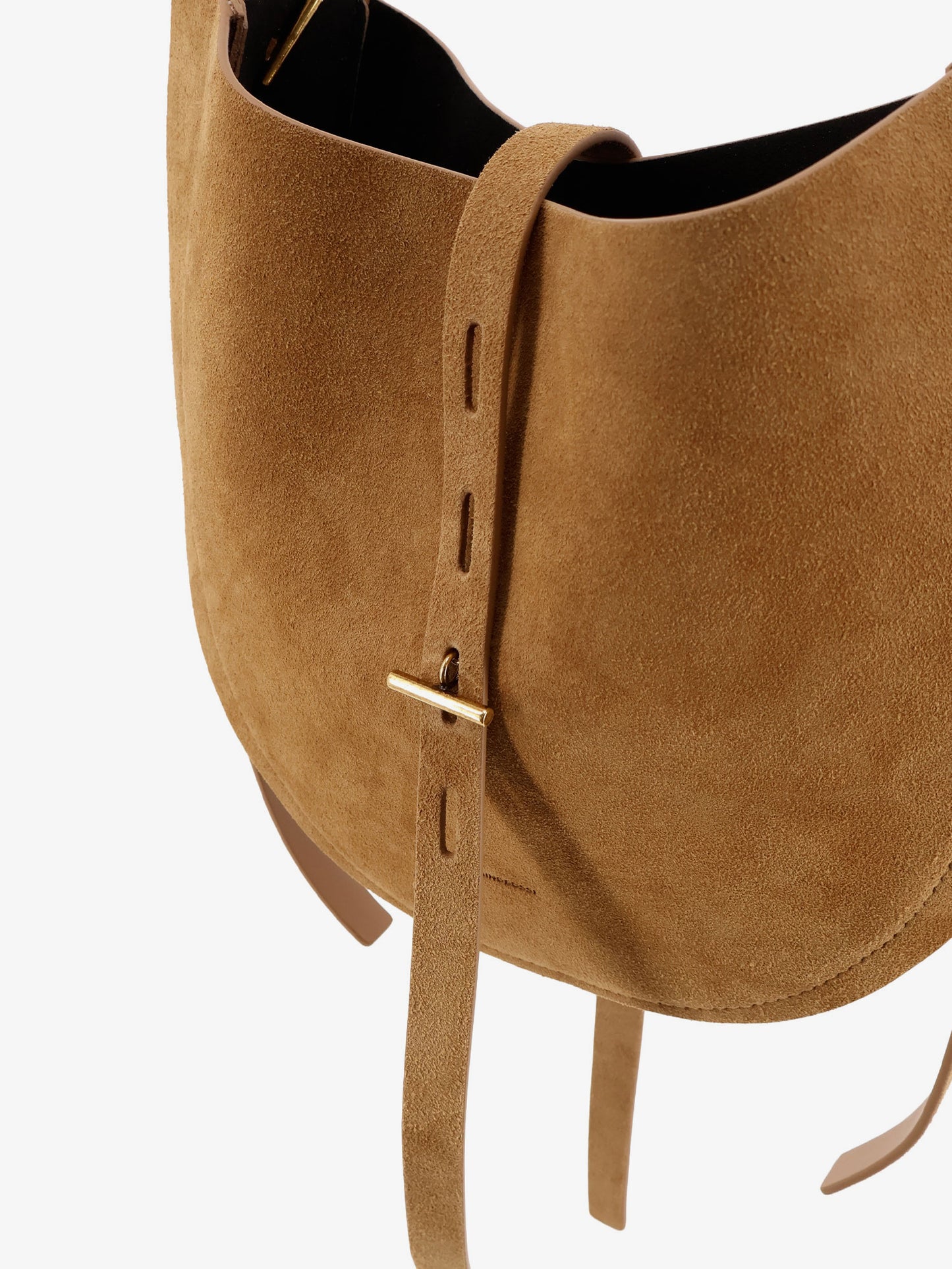 Suede crossbody bag