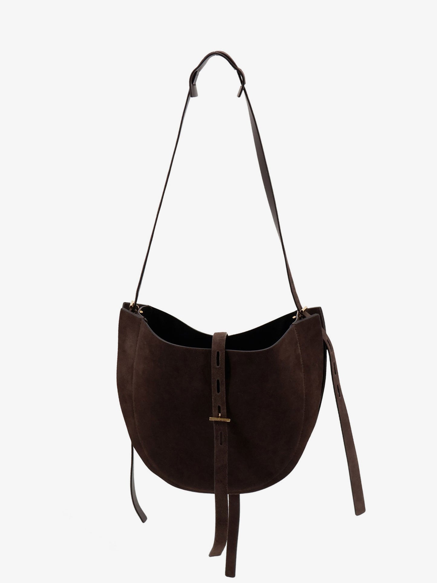 Suede crossbody bag