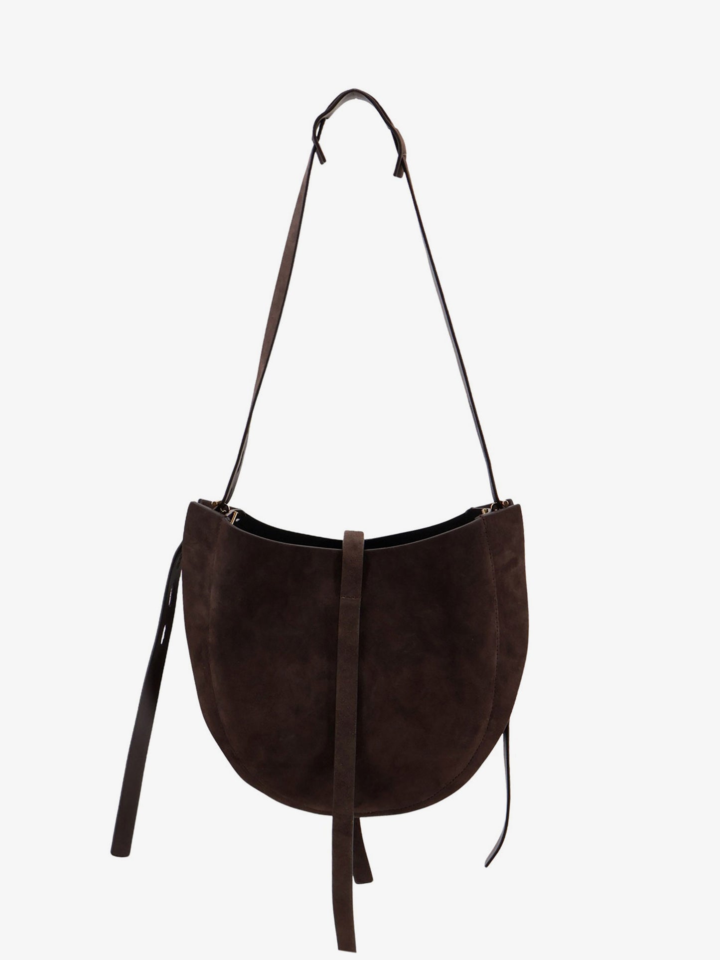 Suede crossbody bag