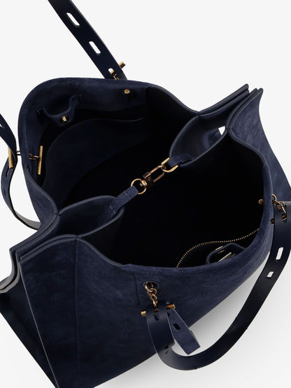Borsa a spalla Paula in suede thumbnail