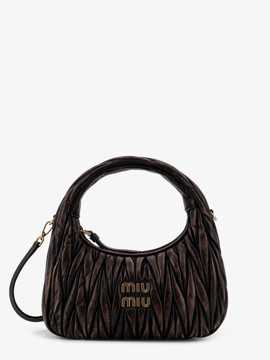Borsa a tracolla Wander in pelle matelassé effetto vintage