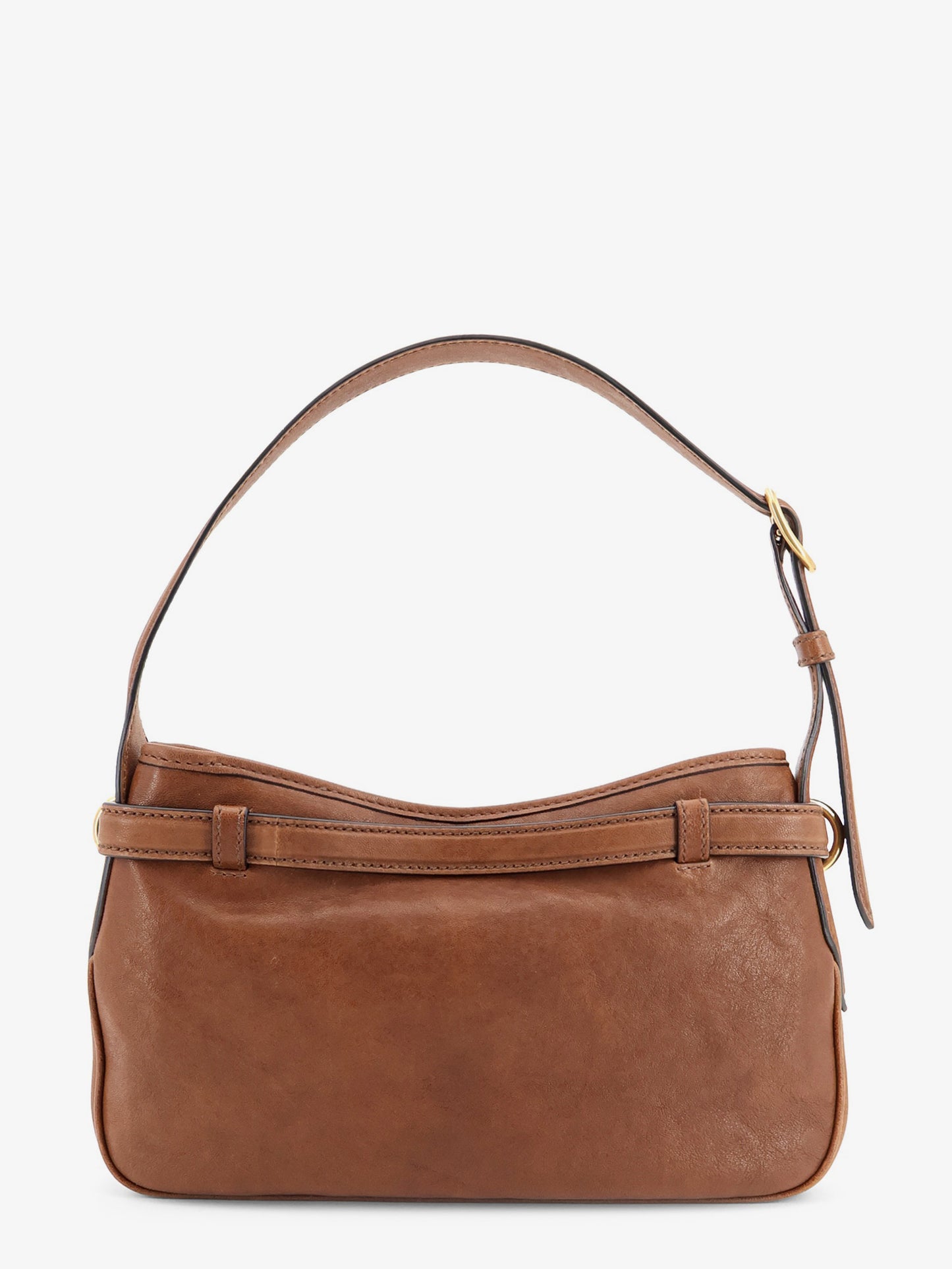Aventure leather bag with embossed front logo