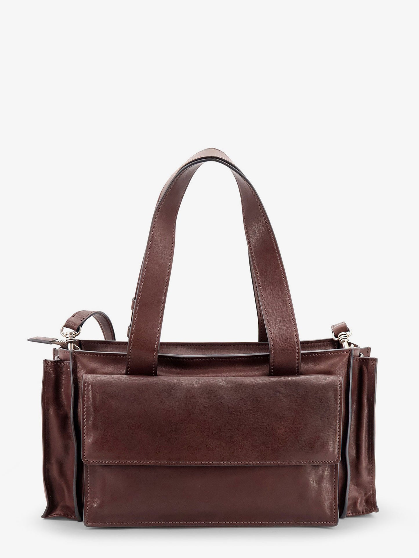 Utilitaire leather crossbody bag