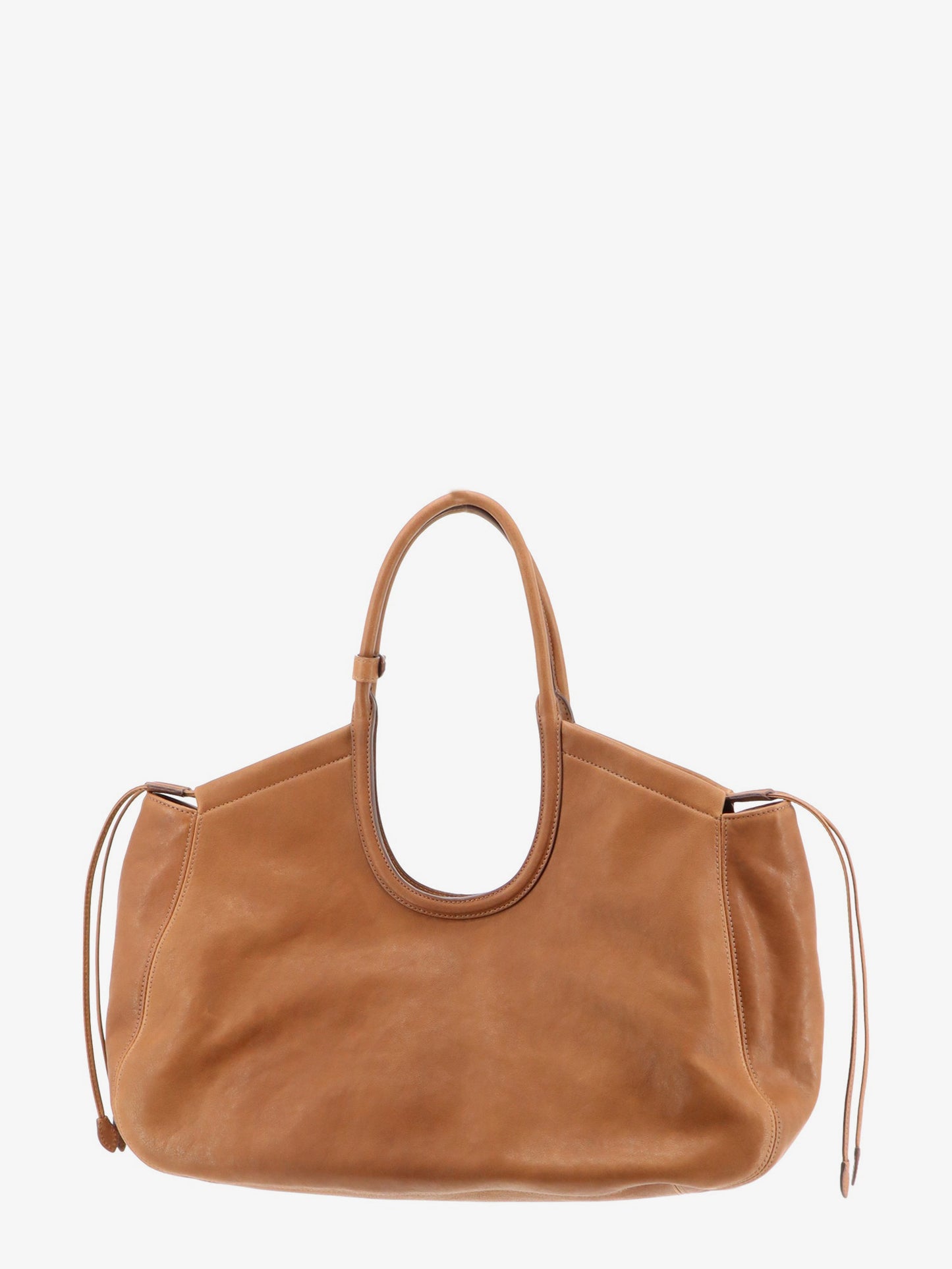 Borsa a mano Ivy in pelle con logo lettering frontale