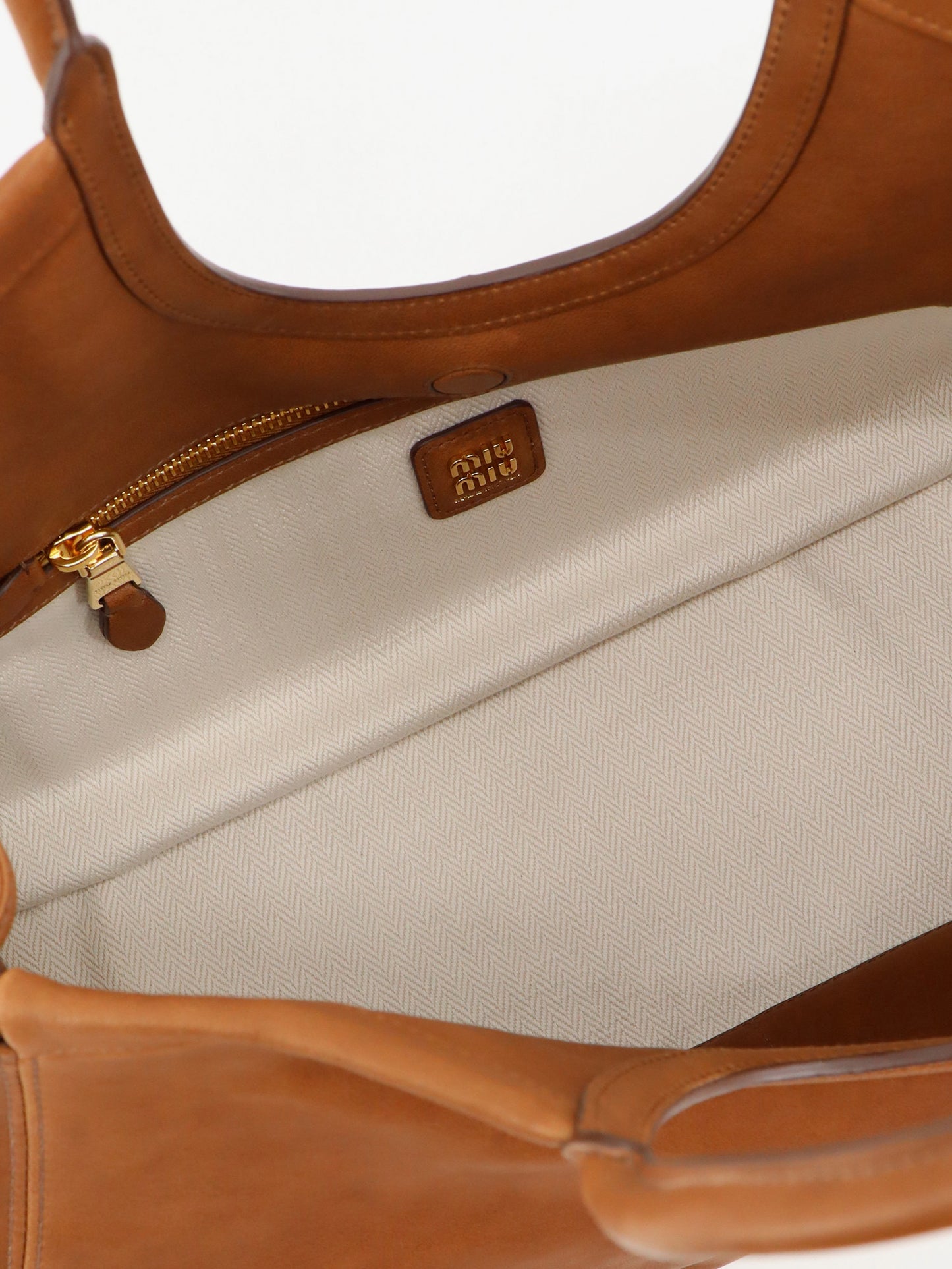 Borsa a mano Ivy in pelle con logo lettering frontale