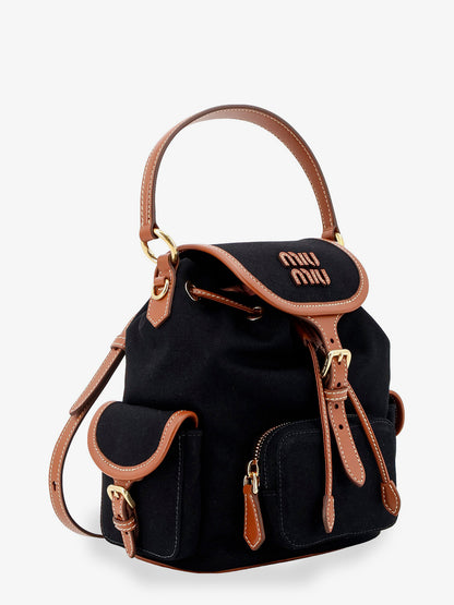 Hemp and leather backpack thumbnail