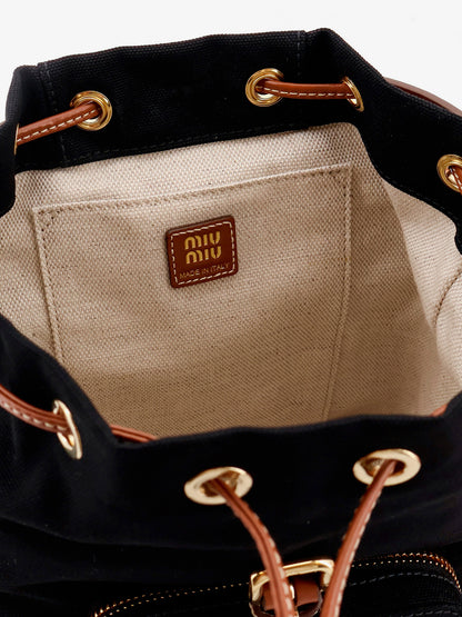 Hemp and leather backpack thumbnail
