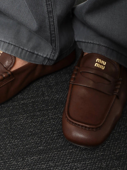 Ruches leather loafers thumbnail