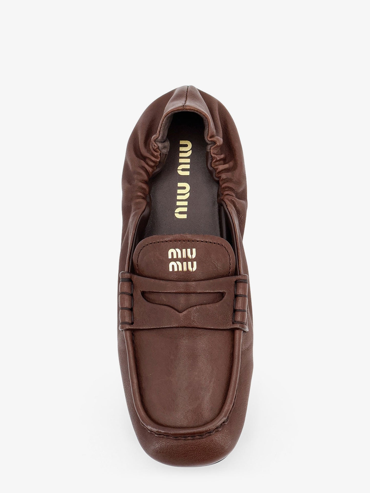 Ruches leather loafers
