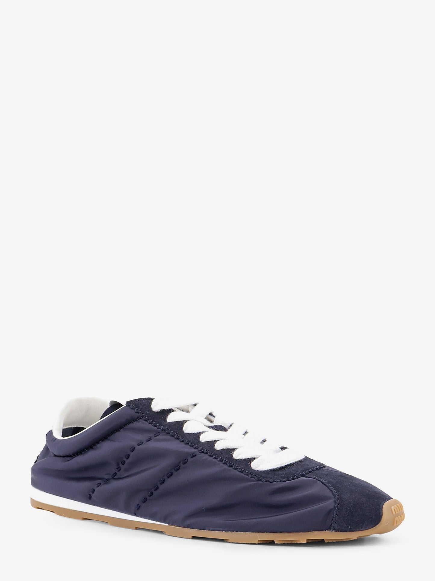 Sneakers in nylon con inserti in suede