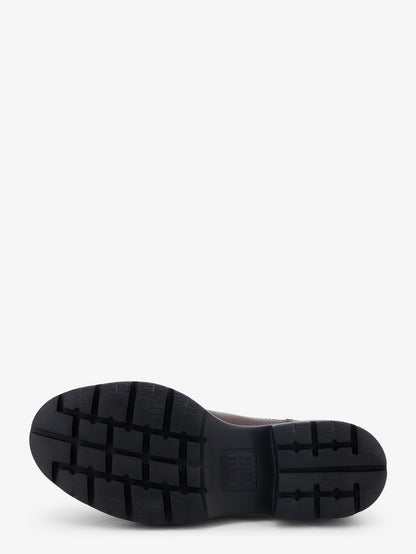 Leather lace-up with front lettering logo thumbnail