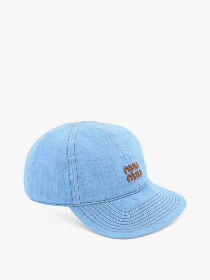 Cappello in cotone con logo ricamato frontale thumbnail