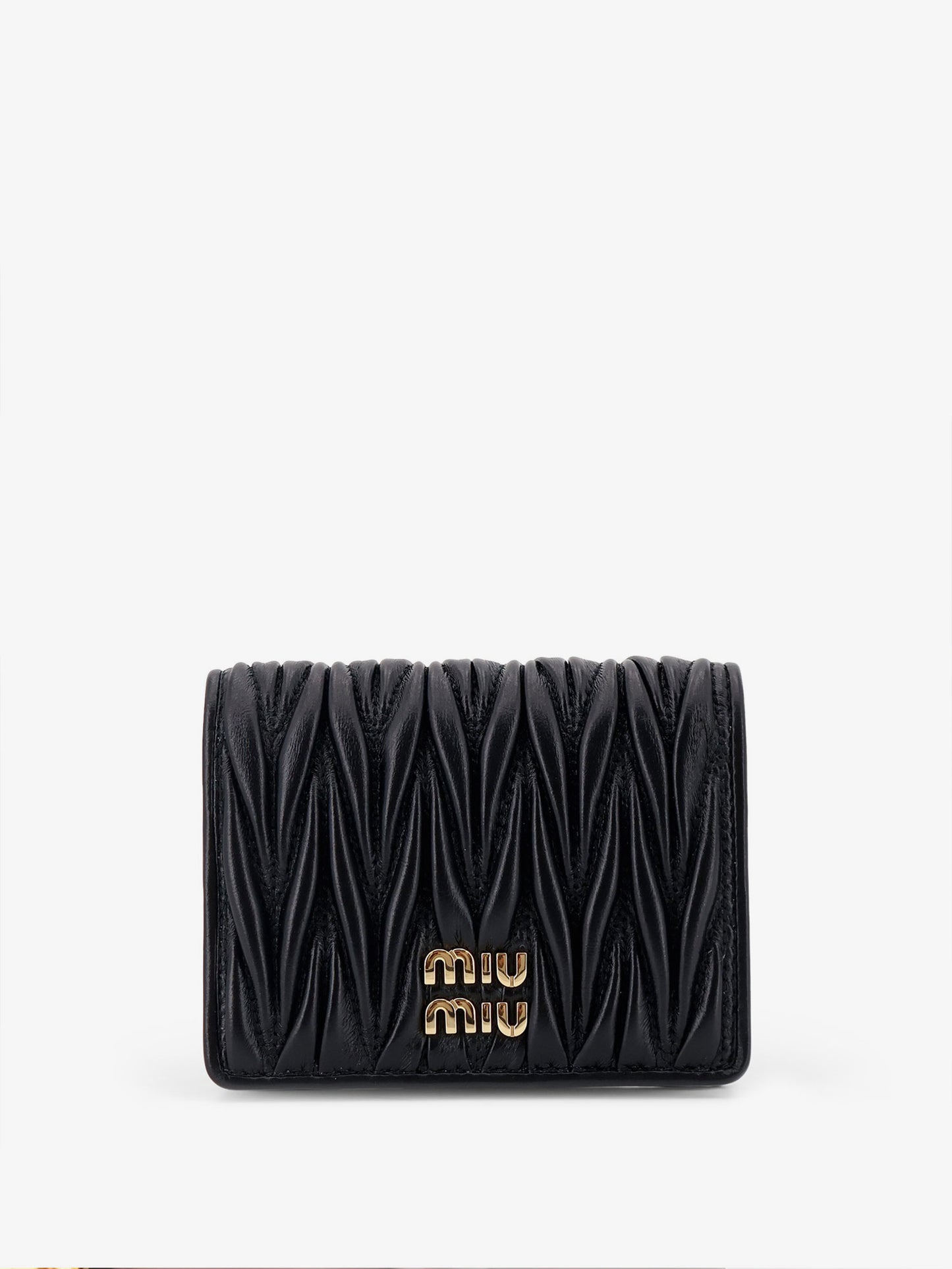Quilted leather wallet