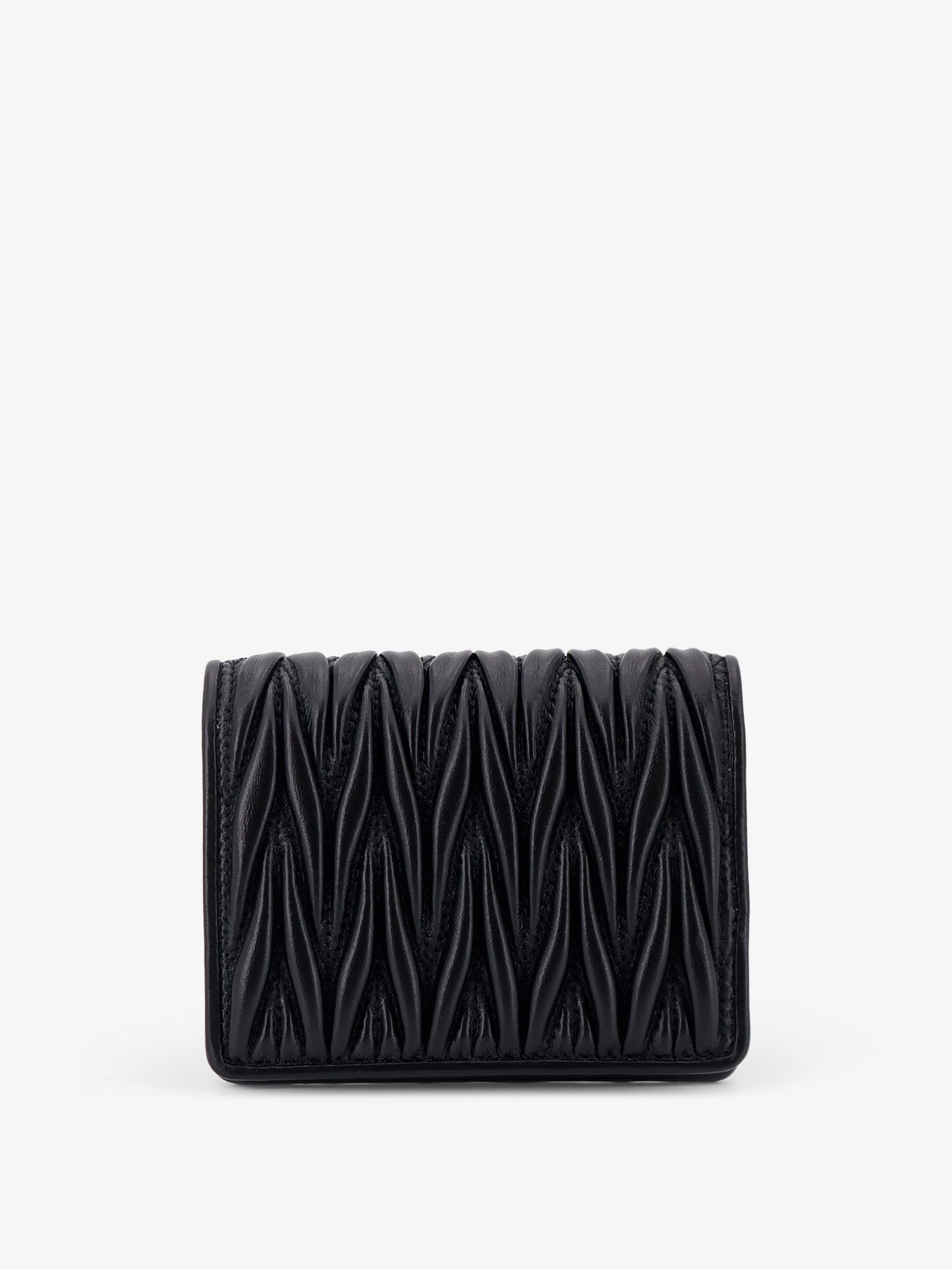 Quilted leather wallet