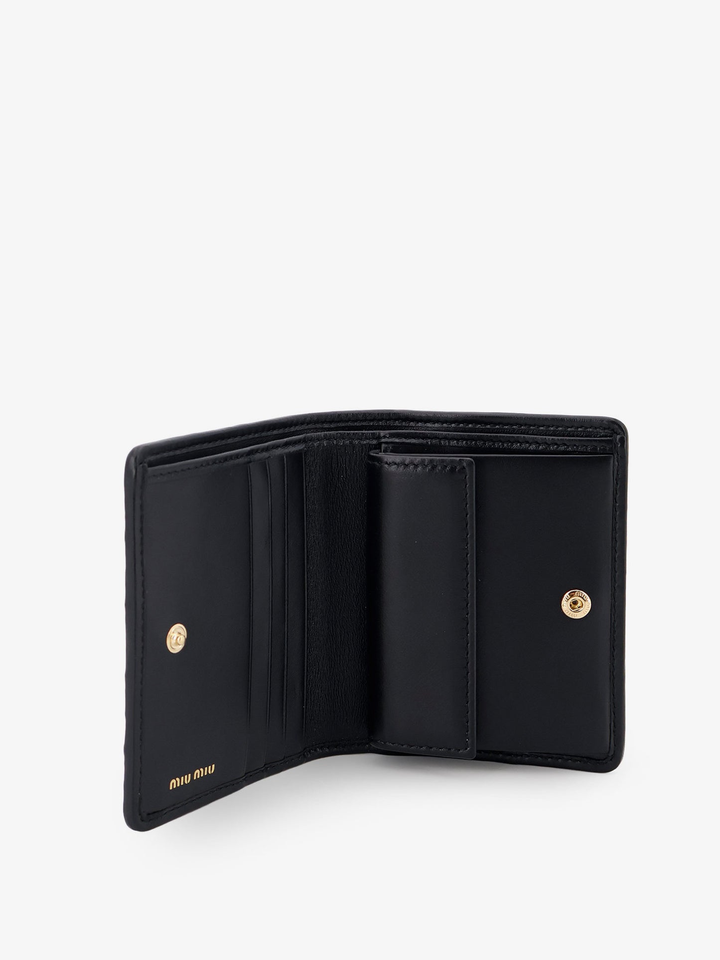 Quilted leather wallet